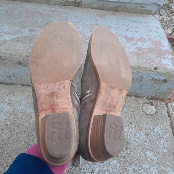 🌟 Paul green munchen suede ankle booties size 6.5 tan - Picture 7 of 10